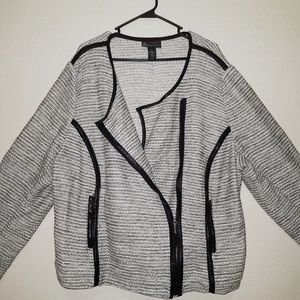Lane Bryant Faux Moto Leather Jacket